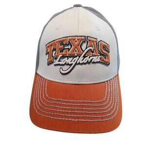 Vintage UT Texas Longhorns Fitted Hat Cap 90s Orange Gray NCAA One Size College